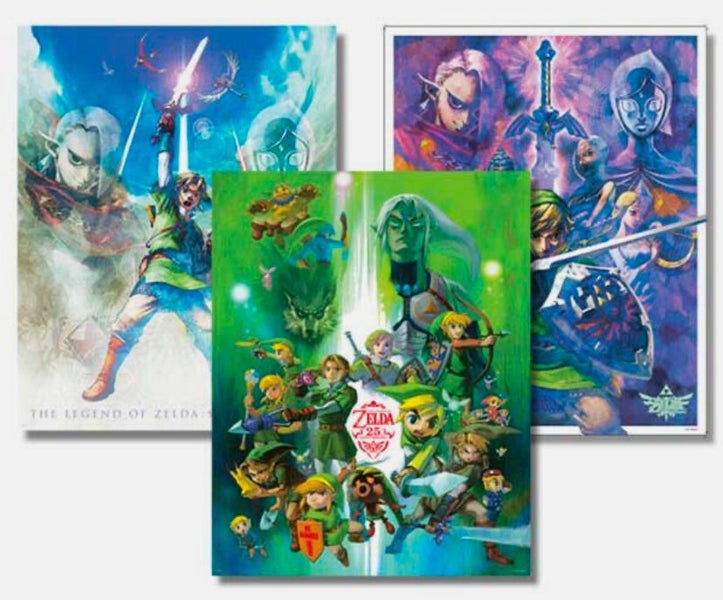 Club Nintendo The Legend of Zelda 25th Anniversary 3 x Poster set Carousel 1