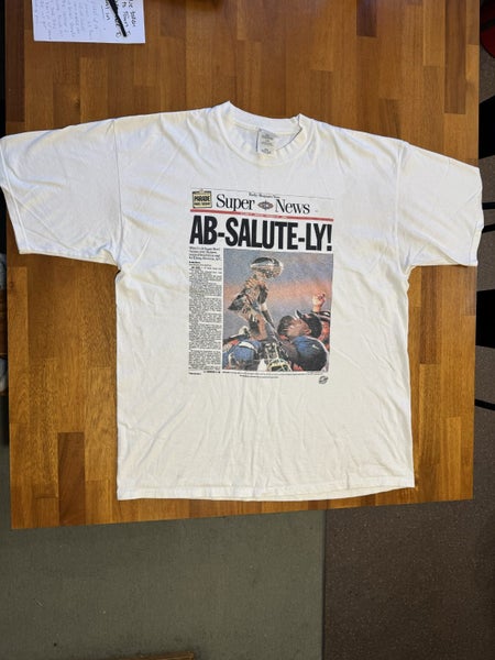 1998 super bowl NFL news paper t shirt Carousel 1