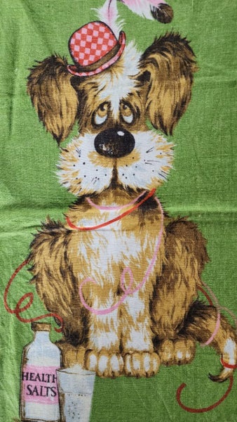 ~" Dunmoy "~ Warranted Fast Colours Pure Irish Linen Vintage Tea Towel "~ Carousel 2