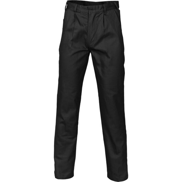 DNC Cotton Drill Work Pants Workwear - Black Stout Length Carousel 1