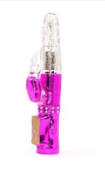 USB Rechargeable Purple Rabbit Vibrator With Diamond Carousel 1