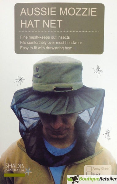 Mosquito Hat Net Head Protector Bee Bug Mesh Insect Mozzie Fishing Fly - Black Carousel 2