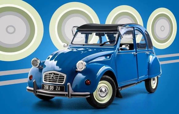 1/18 1982 Citroen 2CV6 - Colour: Blue Carousel 1