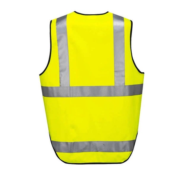 3x HUSKI Hi Vis Patrol Vest 3M Tape Safety Workwear High Visibility Bulk - Ye... Carousel 3