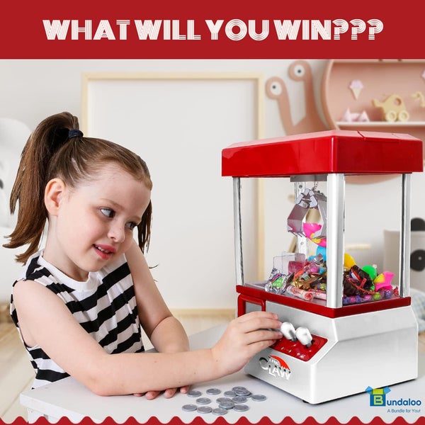 Claw Machine Arcade Game with Sound Candy Grabber Prize Dispenser Vending Toy Carousel 1