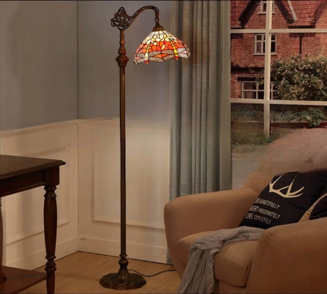 New Design Handmade Tiffany Floor Lamp 30cm Shade Carousel 2