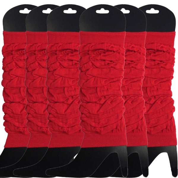 6x LEG WARMERS Knitted Womens Neon Party Knit Ankle Fluro Dance Costume 80s B... Carousel 1