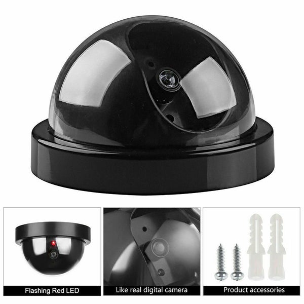 DUMMY SECURITY CAMERA Fake Dome Surveillance Flashing LED Wireless Imitation Carousel 2