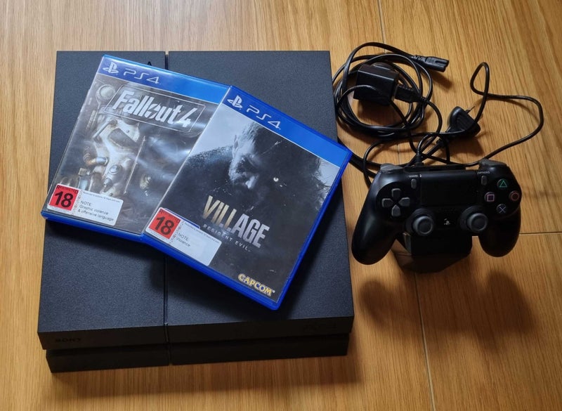 Sony PS4 1TB CUH-1202B Console + Wireless Controller + Charge Block + 2 Games Carousel 2