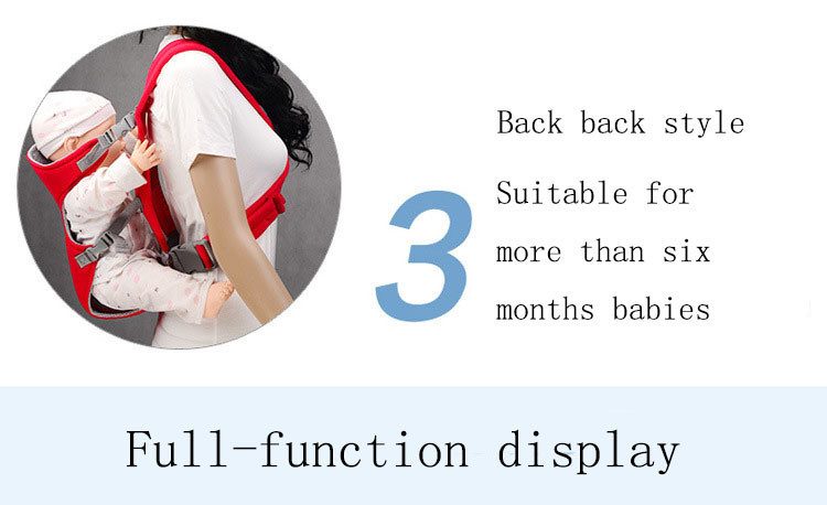 Actionclub comfort baby carrier Sling Frontpack Light Blue Carousel 4