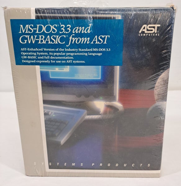 AST MS-DOS 3.3 & GW-BASIC Unopened Software Carousel 1