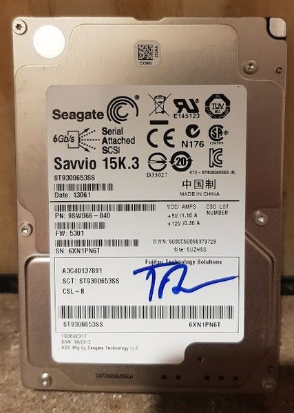 300GB SEAGATE SAVVIO 15k.3 SAS HARD DRIVE 2.5" Carousel 1