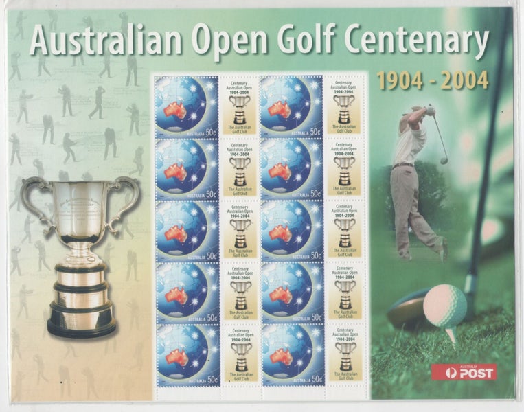 Australia - 2004 Personalised Sheet - Open Golf Centenary - UHM Carousel 1