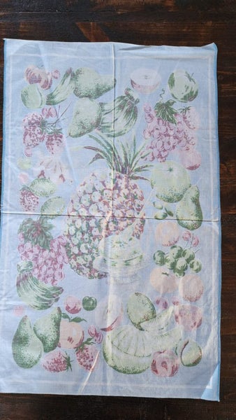 ~" Fruit Fast Colours Cotton Vintage Tea Towel "~ Carousel 10