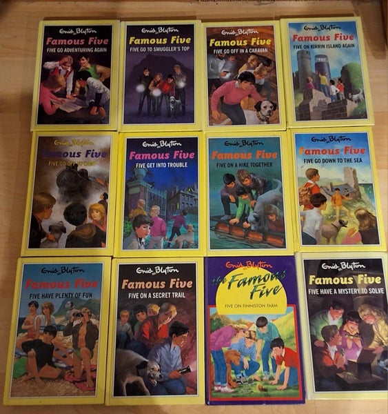 12xVNTGE HDBK FAMOUS FIVE BOOKS BKS* 2*4* 5* 6*7* 8*10*12* 14*15*18*20 Carousel 1