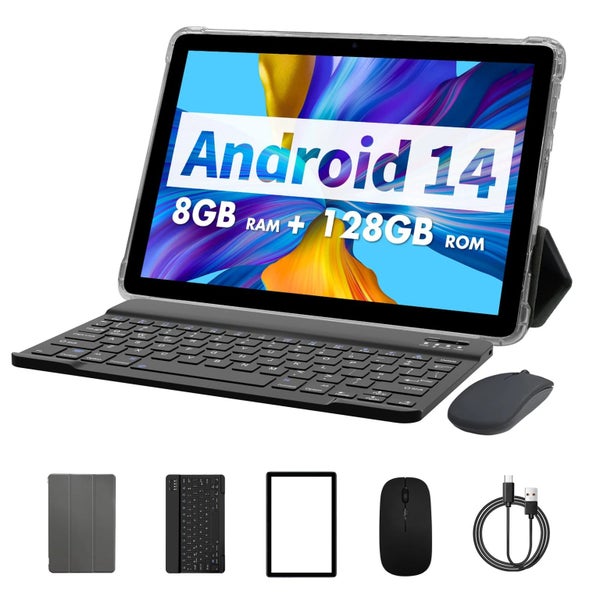 PRITOM TAB11 Android 14 Tablet 10 Inch, 8GB(4+4 Expand) RAM + 128GB ROM, Octa... Carousel 1