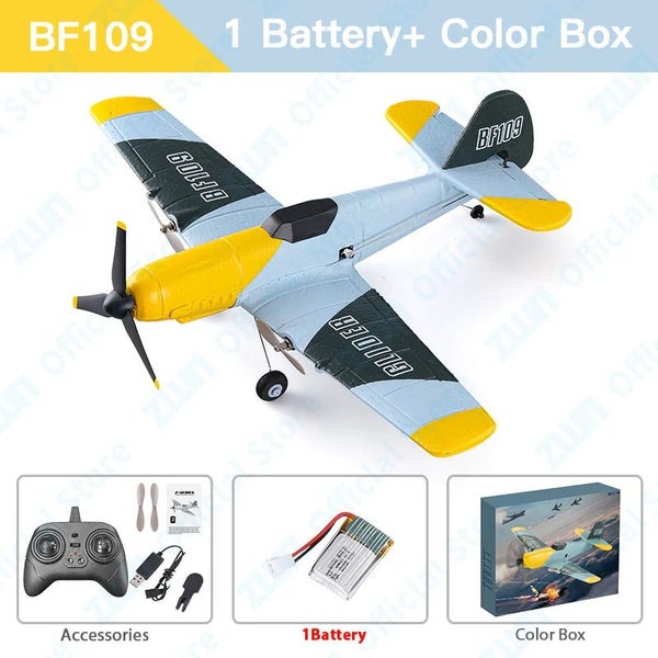 RC Plane BF109 Professional 2.4G Radio Remote Control Airplane EPP Foam Aircr... Carousel 1