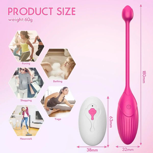 Women Wireless Remote Control Vibrating Egg Clitoral G-Spot Stimulator Prosta... Carousel 7