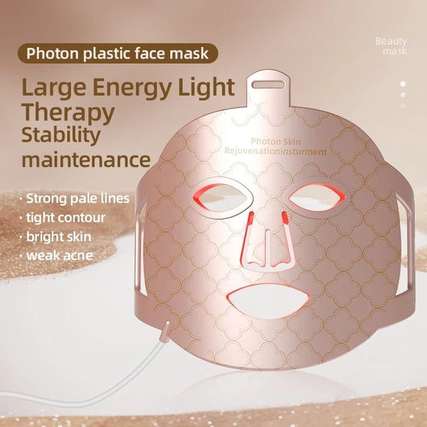 4 in 1 Red Led Light Therapy Infrared Flexible Soft Mask Silicone 4 Color Led... Carousel 2