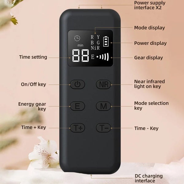 4 in 1 Red Led Light Therapy Infrared Flexible Soft Mask Silicone 4 Color Led... Carousel 7