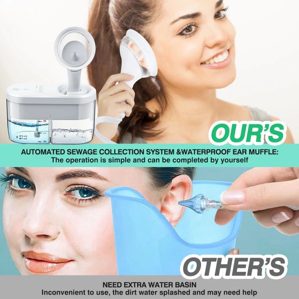Electric Ear Water Cleaner Earwax Ear Wax Removal Irrigation System Safety Ea... Carousel 2