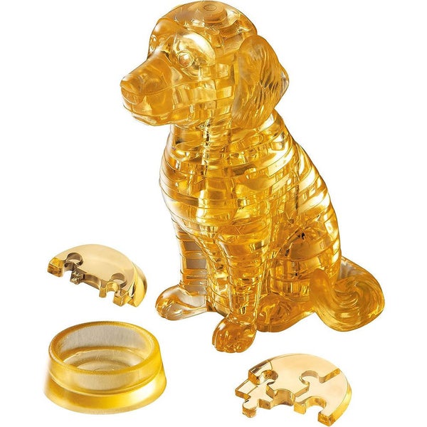 3D Crystal Puzzle Golden Retriever Carousel 1