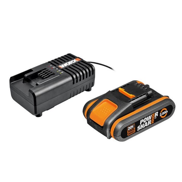 Worx 20V 2 Ah Battery & Charger Carousel 1