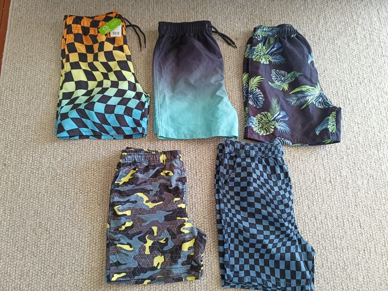 5 x Boys Volley Boardshorts (Anko, Tilt, YO, WaveTribe) Size 14yrs (Mostly New) Carousel 1