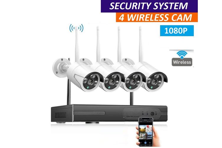 1080P Wireless Security Camera system with 4 Cameras 5MP Carousel 1