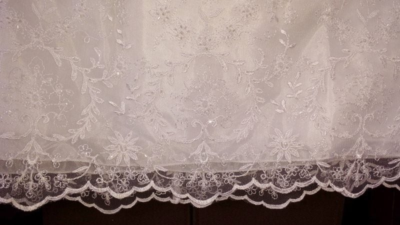 **Sale** Christening Gown or Flower Girl with Beadwork Carousel 3