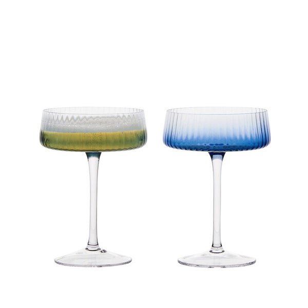 Asd Empire Champagne Saucer Blue (set 2) Carousel 1