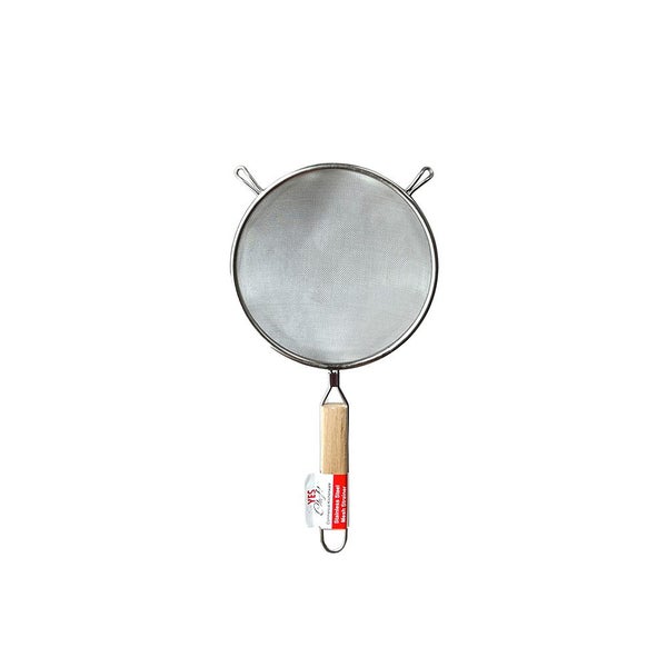 Strainer Sieve Fine Wooden Handle 18cm S.s Carousel 1