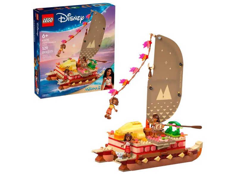 Lego Disney Moanas Adventure Canoe 43270 Carousel 1