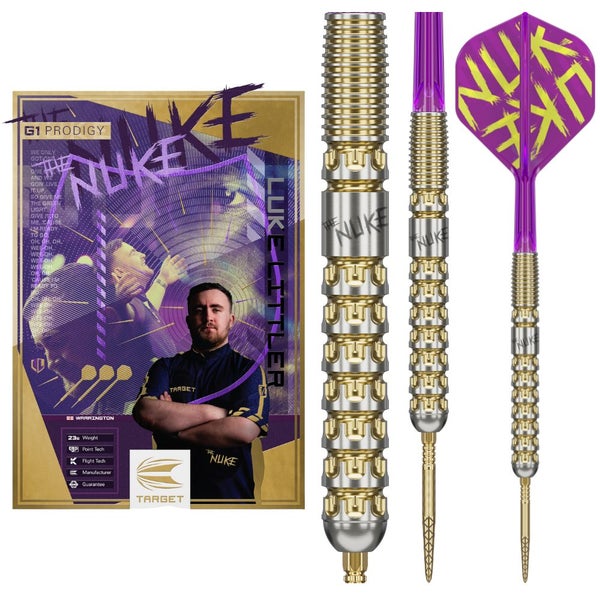Target - NEW Luke Littler G1 Prodigy SP - 90% Tungsten Darts Carousel 1