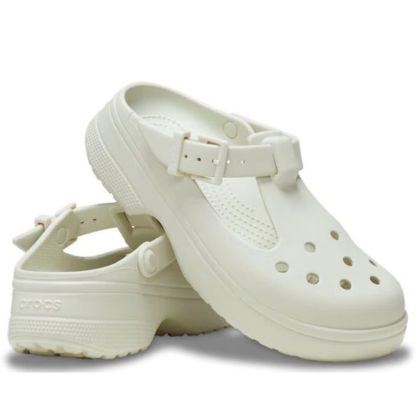 Crocs - Classic Mary Jane Clog Linen Off White Womens Carousel 1