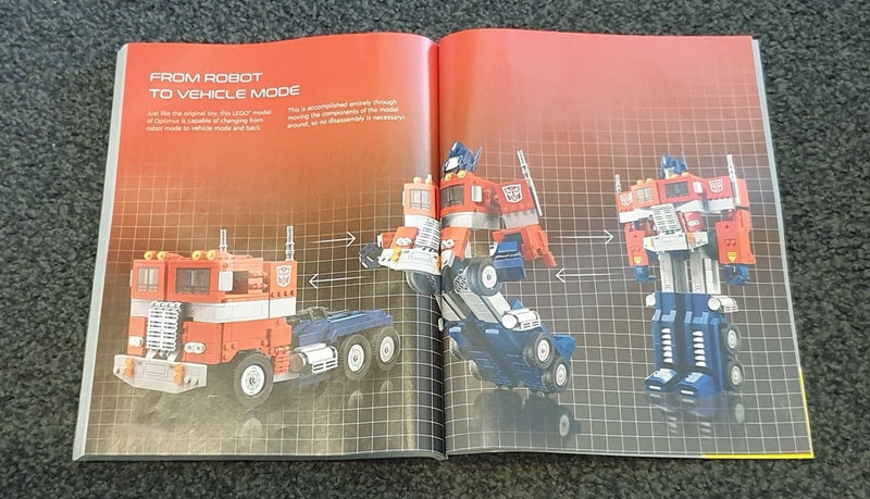 LEGO Transformers Optimus Prime 10302 inc Instructions Carousel 10