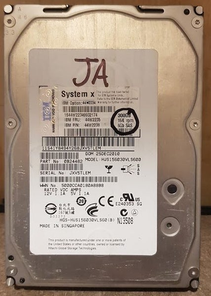300GB IBM SYSTEM X 15k SAS HARD DRIVE 3.5" ( 44W2235 ) Carousel 1