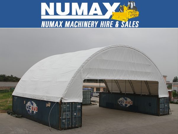 Large Container Shelter 60FT Wide x 40FT Long Carousel 1