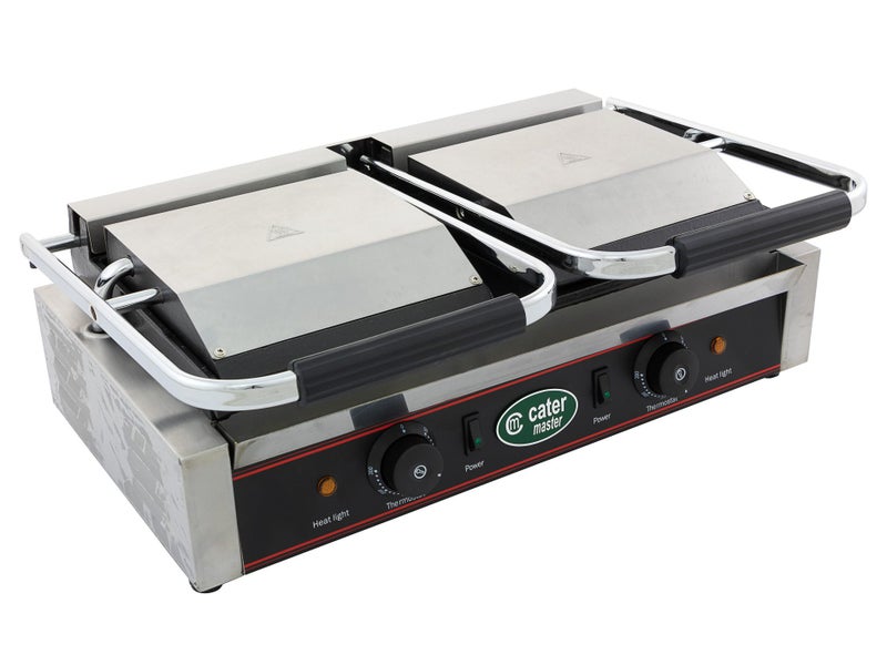Double Panini Press 3.6kW - Commercial Toasted Sandwich Maker - Flat Top Grill Carousel 2