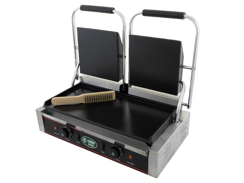 Double Panini Press 3.6kW - Commercial Toasted Sandwich Maker - Flat Top Grill Carousel 3
