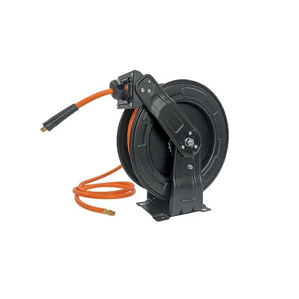 Itm Steel Retractable Air Hose Reel W/10mmx20m Hyb Carousel 1