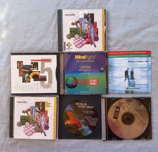 7 assorted photo library sampler CDs Carousel 1