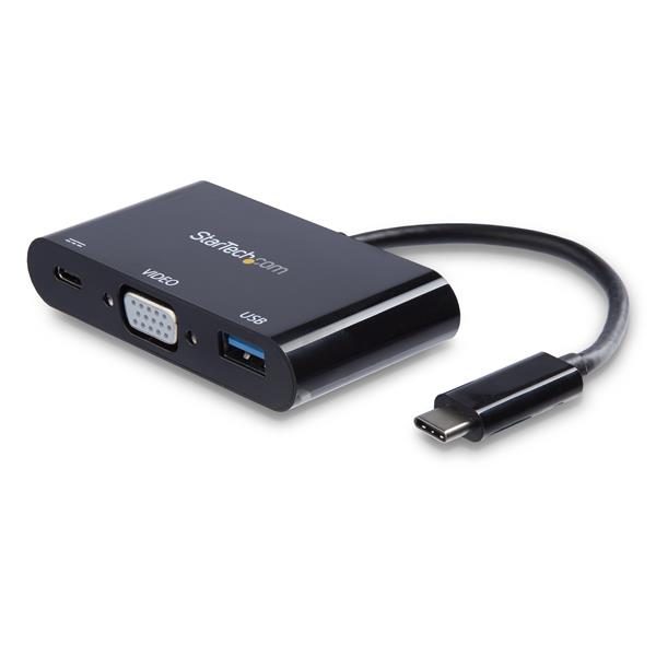 USB-C to VGA Multifunction Adapter with Power Delivery and USB-A Port Carousel 1