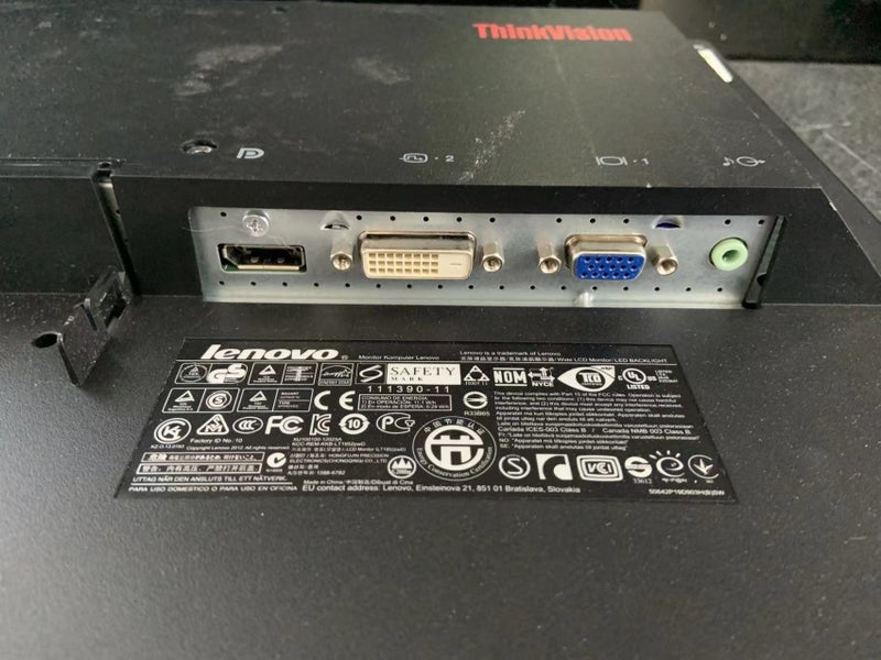 *$1R* ThinkVision LT1952p 19" 19-inch Monitor with VGA DVI DP *No Stand* Carousel 2