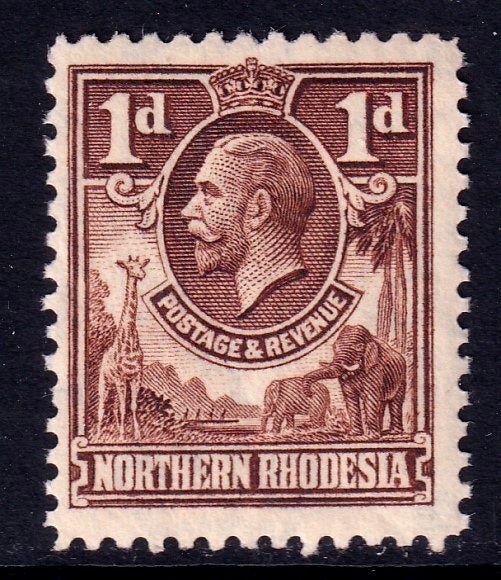 1925 NORTHERN RHODESIA KGV 1d LMM Carousel 1