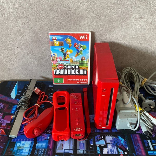 Nintendo Wii Console Mario Bros Bundle - Red Carousel 1
