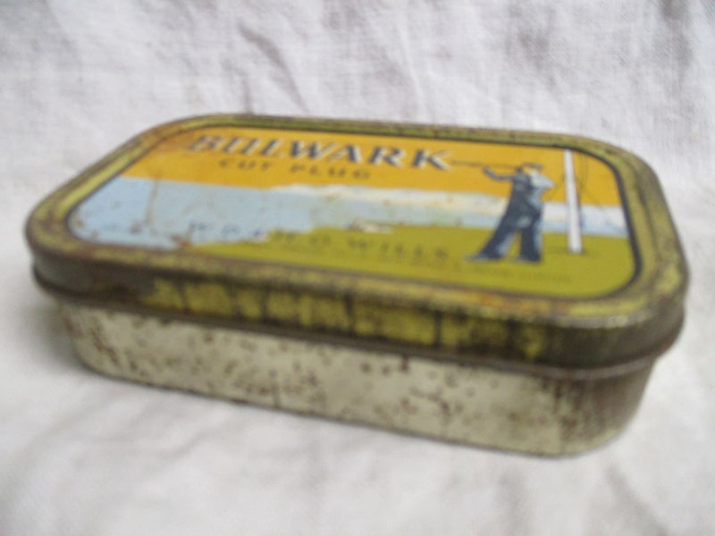 TBAC 2261 - Old Tobacco Advertising Tin - Bulwark Cut Plug - England Carousel 2