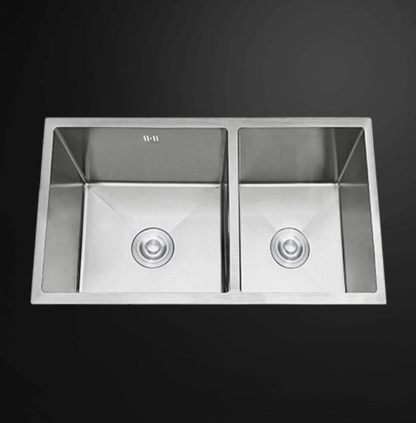 Double Bowl Stainless Steel Sink 700x450mm Carousel 1