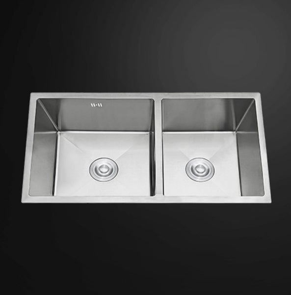 Double Bowl Stainless Steel Sink 795x460mm Carousel 1