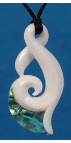 Pendant - Bone Single Twist Carousel 1